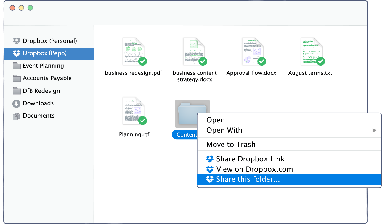 How to use dropbox on mac